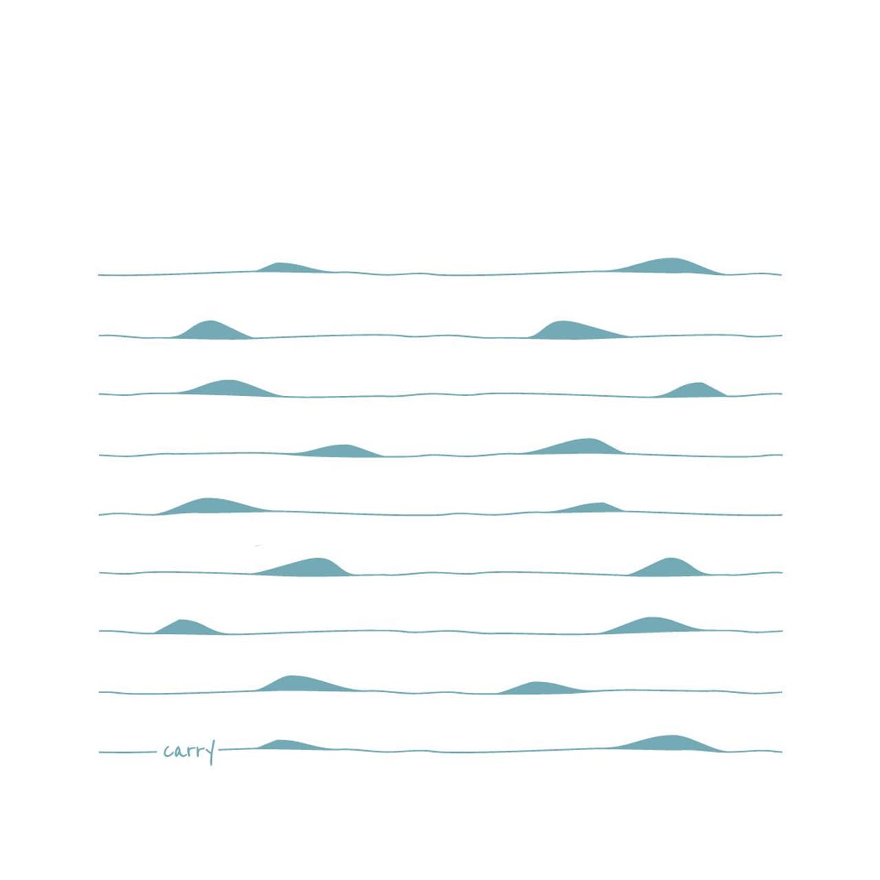 CARRY Flasche Ocean Waves 0,7l Motiv