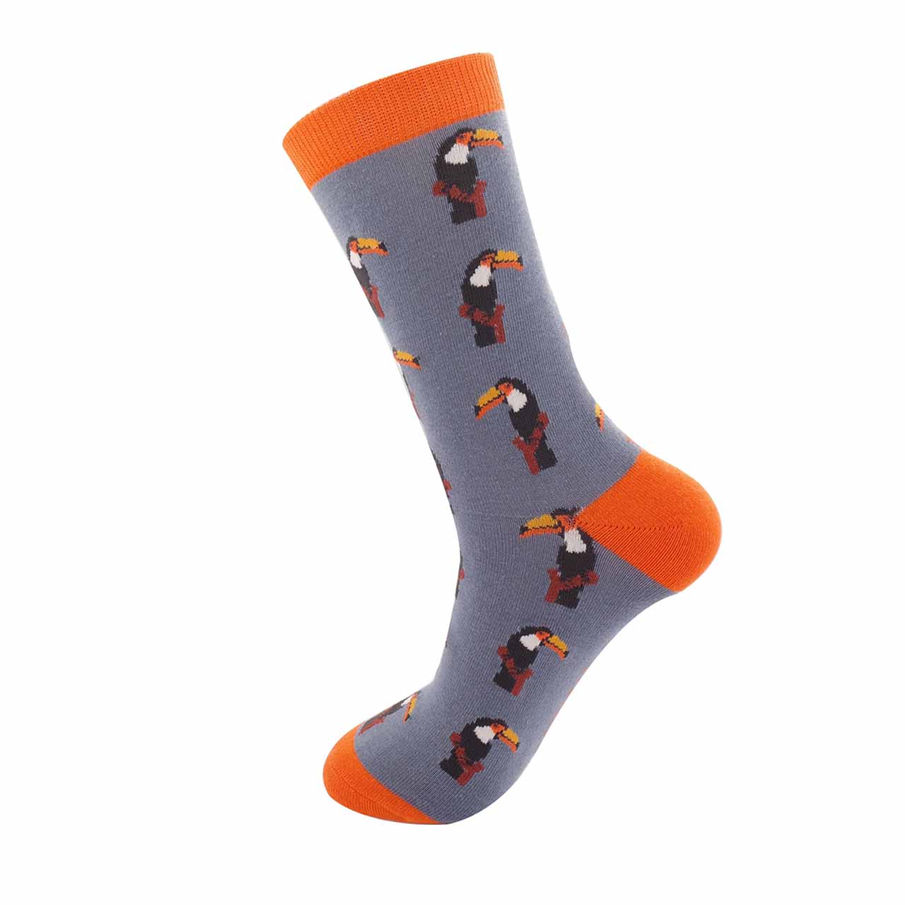 Mr. Sparrow Socken Toucans angezogen