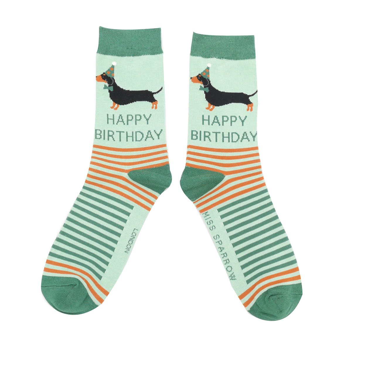Miss Sparrow Socken Geburtstagsdackel