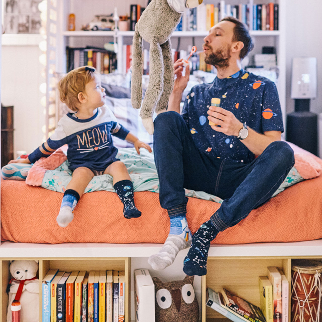 Many Mornings Kids Socken Space Trip Style