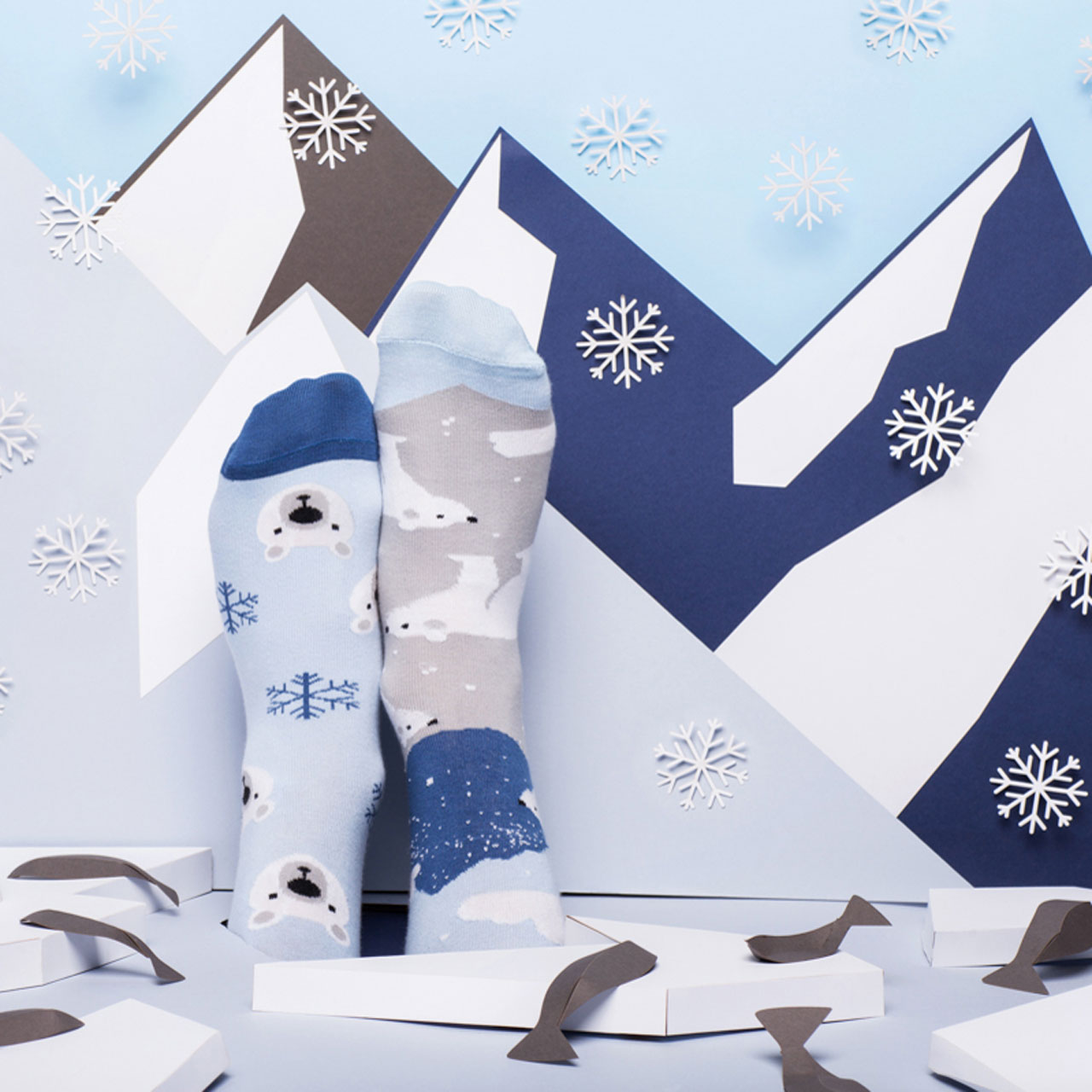 Many Mornings Socken Polar Bear Style