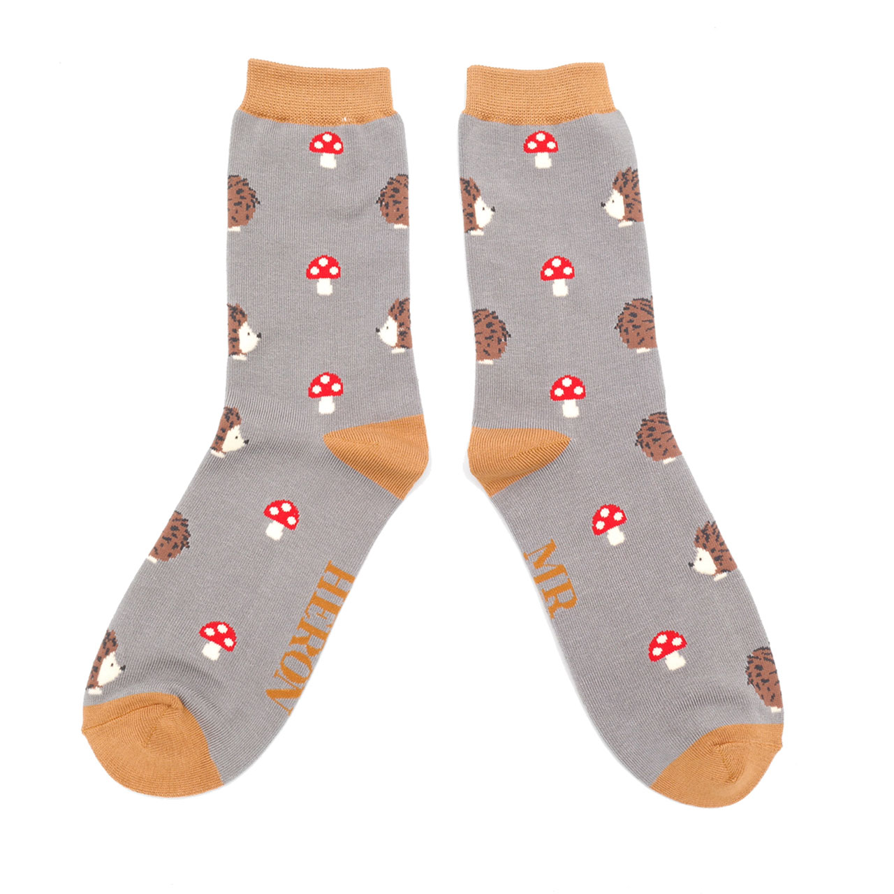 Mr. Heron Socken Igel & Pilze
