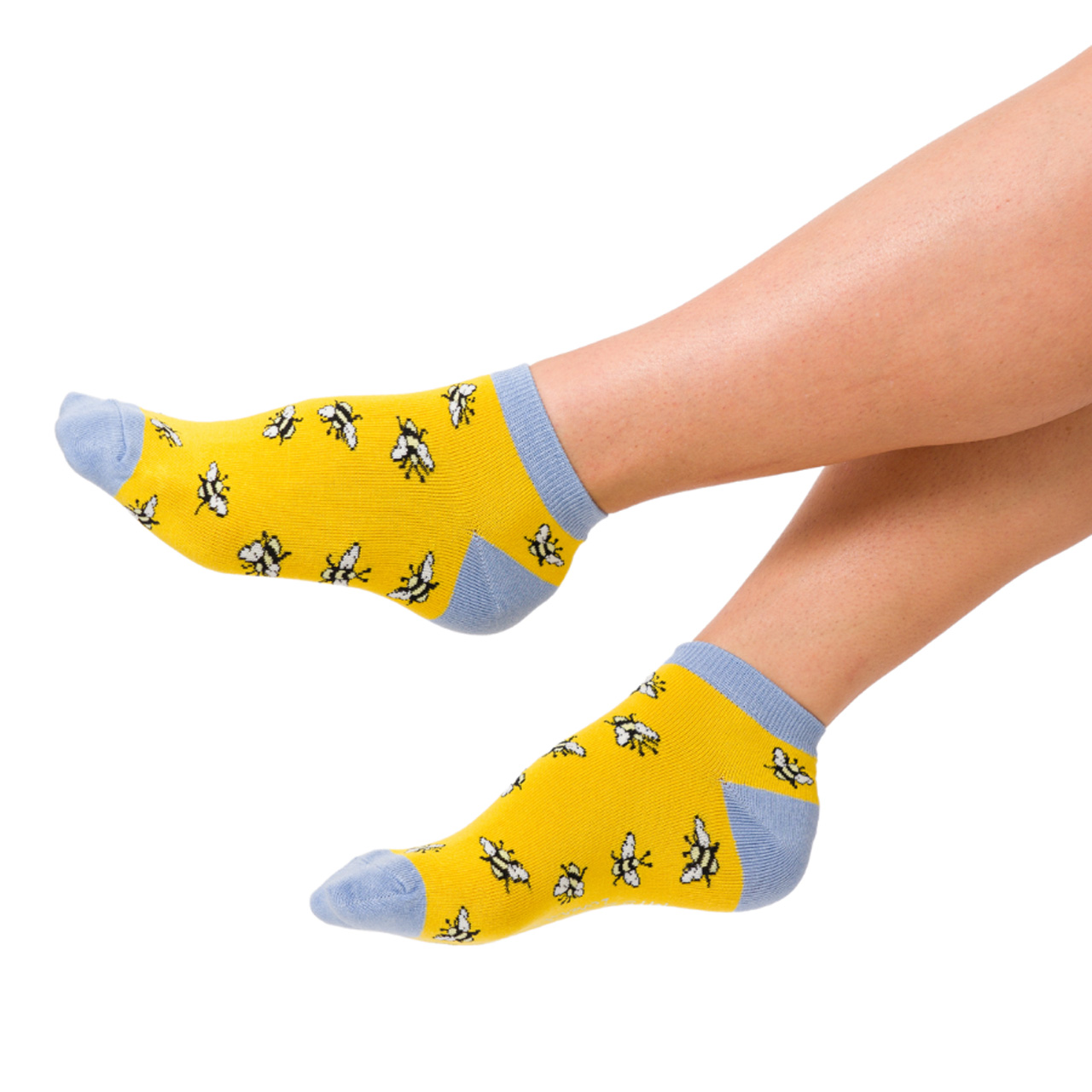 Miss Sparrow Socken low Hummeln gelb Model