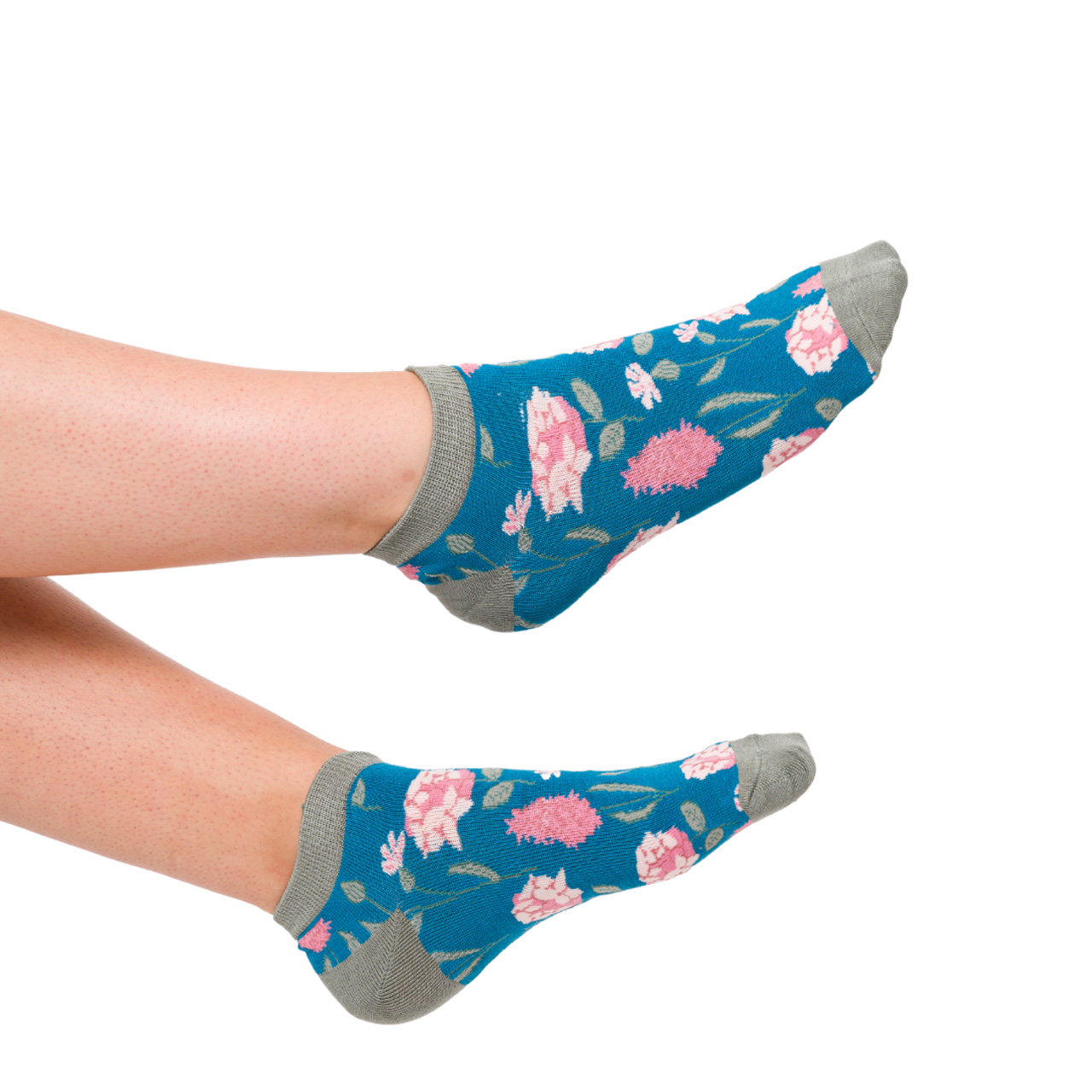 Miss Sparrow Socken low Botany teal Model