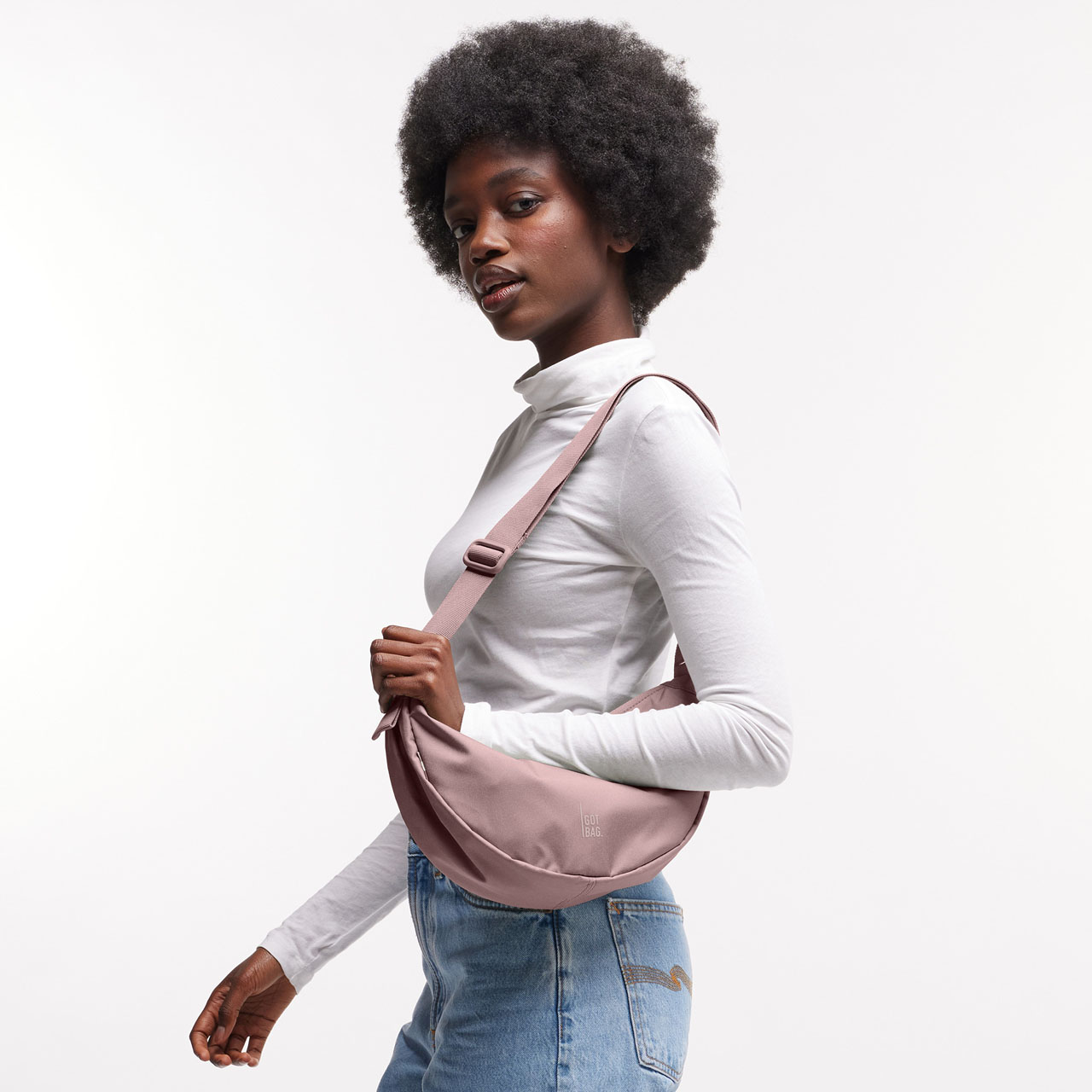 GOT BAG Moon Bag small red sand mono Model