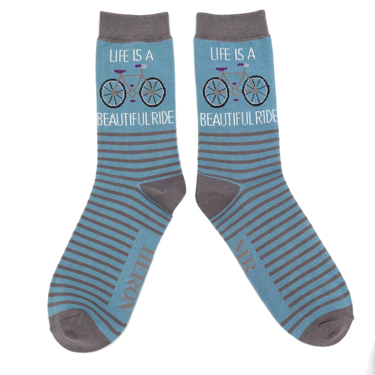 Mr. Heron Socken Beautiful Ride blau