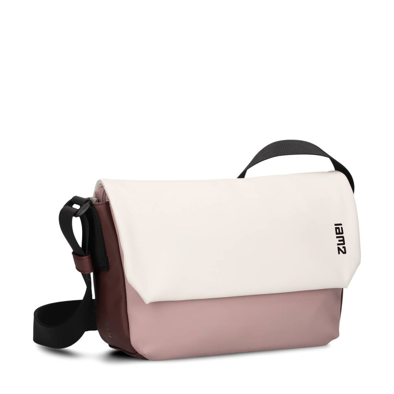 ZWEI Tasche Cargo CA60 weiss-bordeaux schraeg