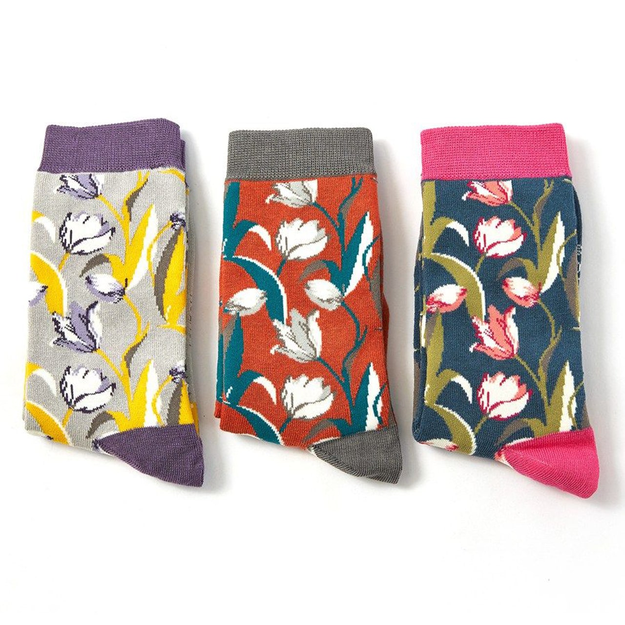Miss Sparrow Socken Tulpen 3er Set