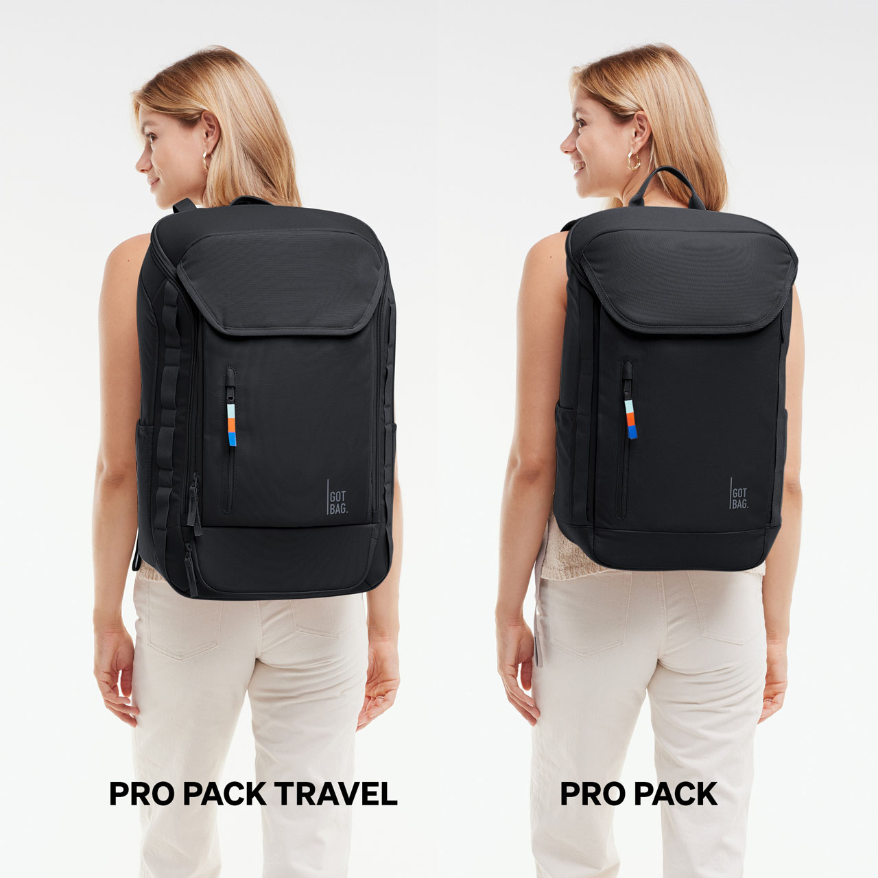 GOT BAG ProPack Travel schwarz Groessenvergleich