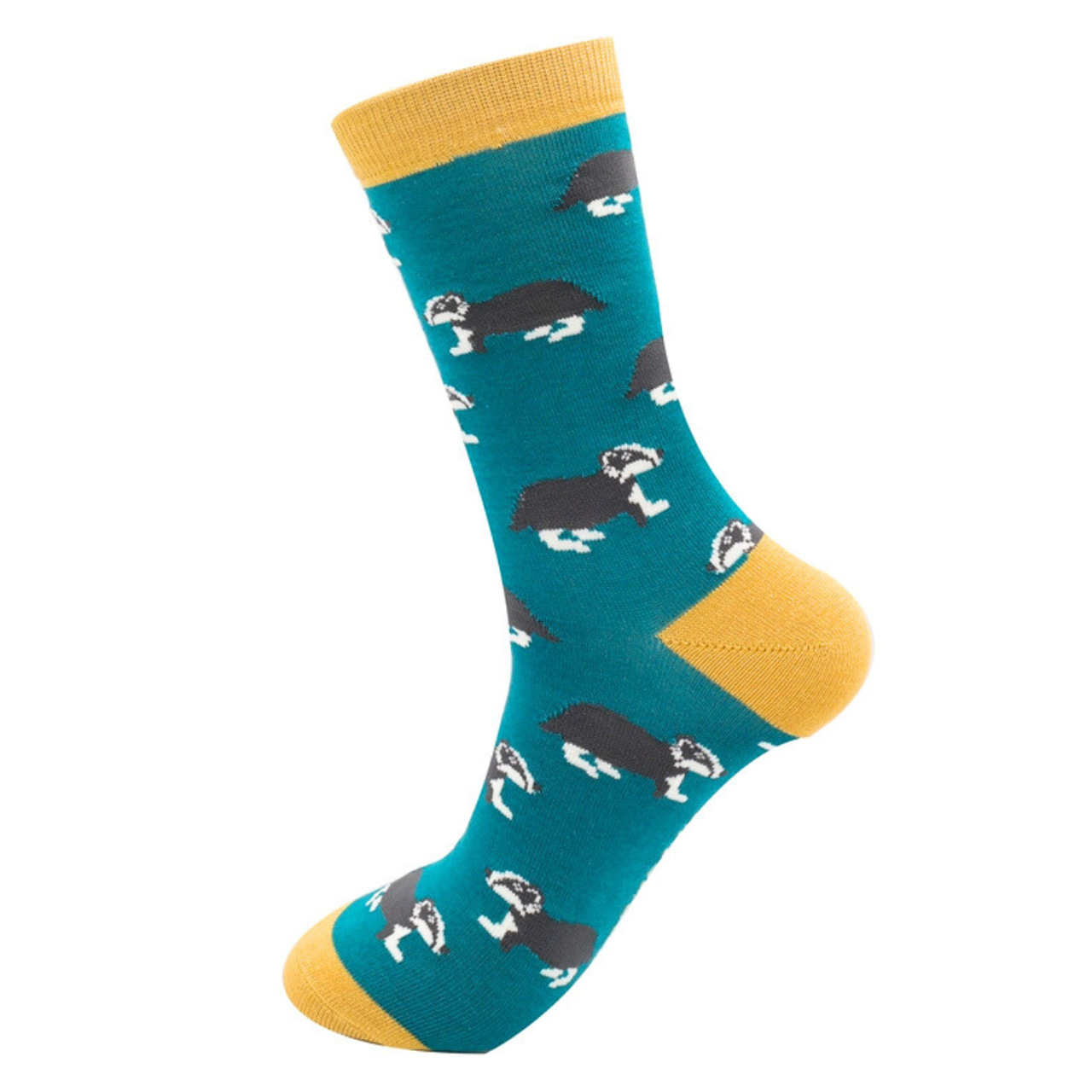 Mr. Heron Socken Dachse grün Model