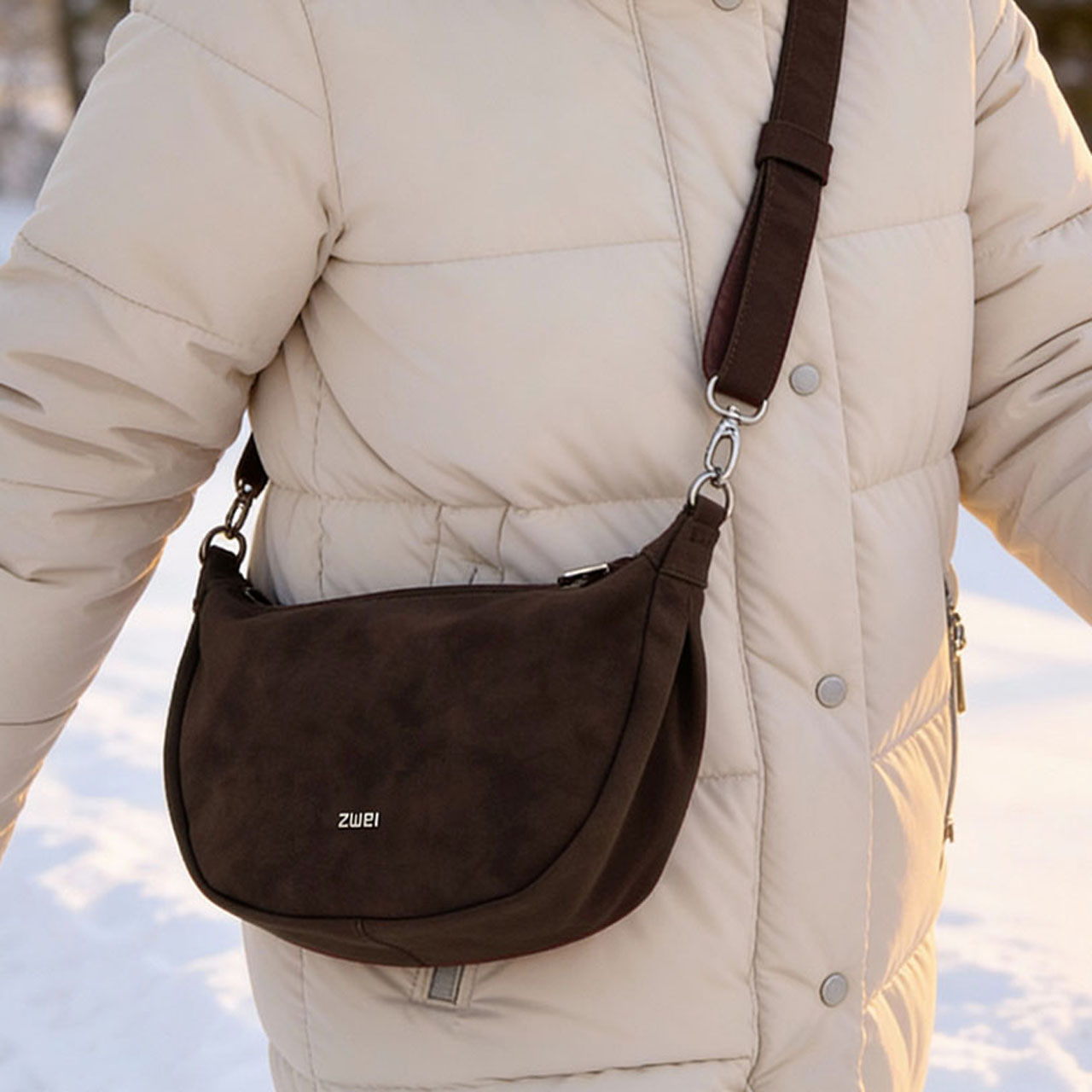 ZWEI Tasche Mademoiselle M70 nubuk espresso
