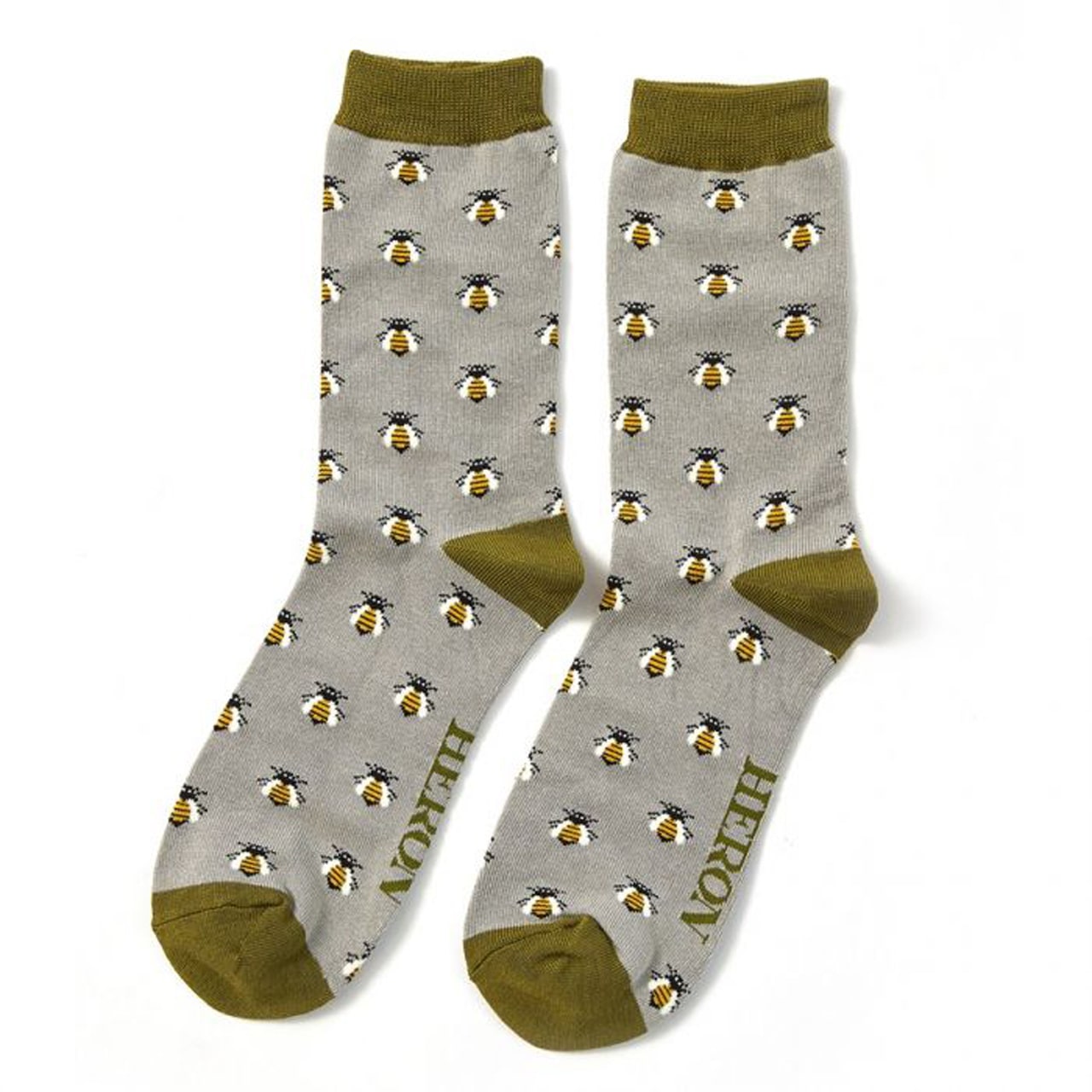 Mr. Heron Socken Bienen 2er Set gruen