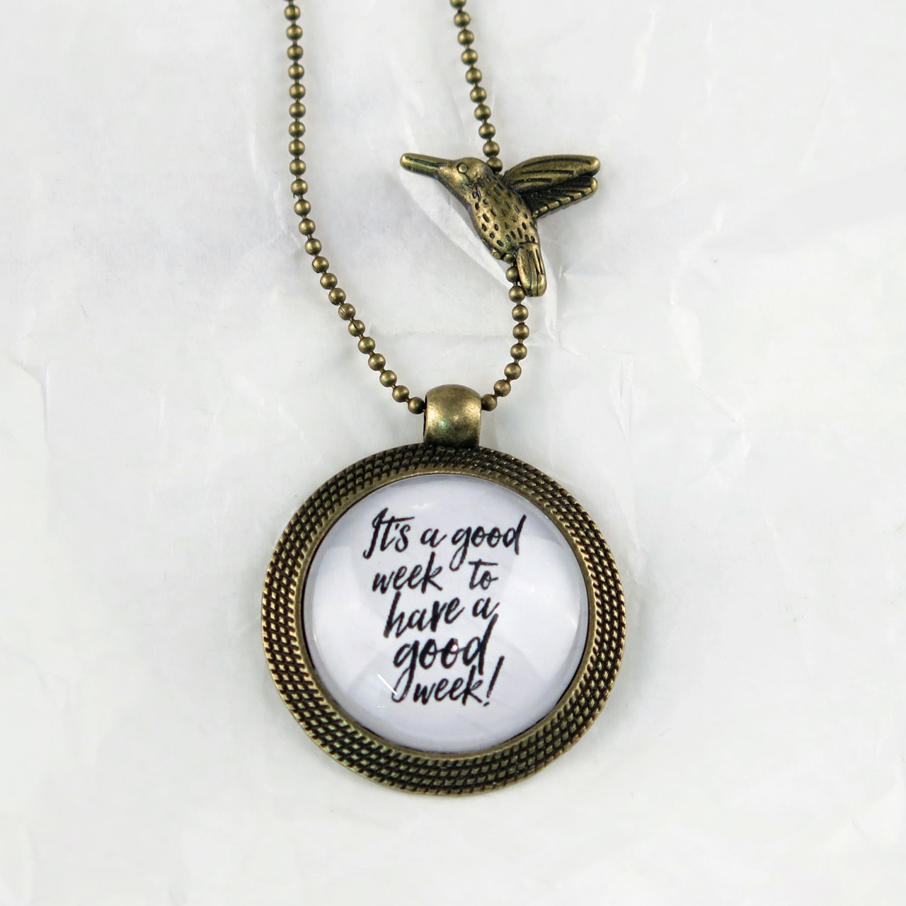 Medaillon-Halskette It's a good week