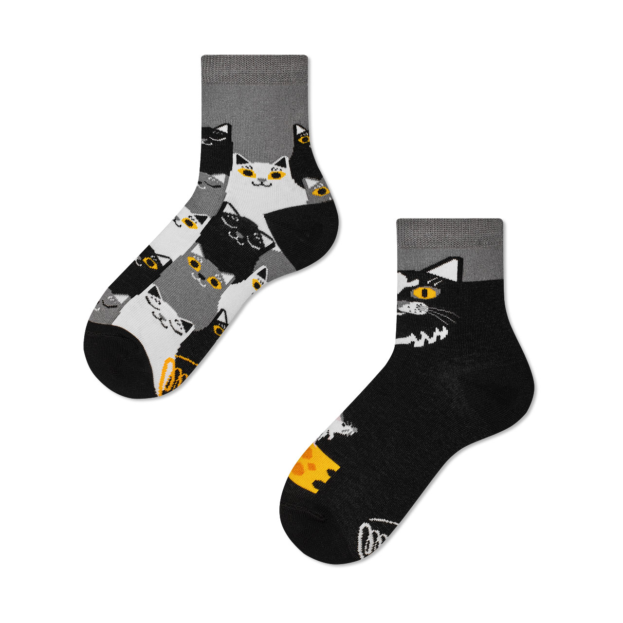 Many Mornings Kids Socken Black Cat