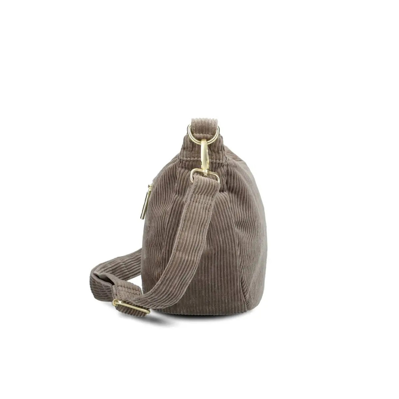 ZWEI Tasche Mademoiselle M70 cord mocca Seite links