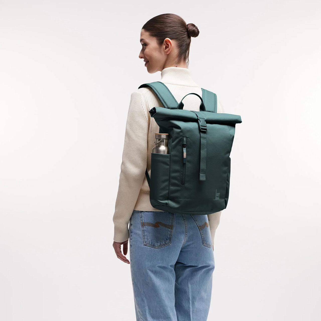 GotBag Rolltop easy small sea teal mono Model 2