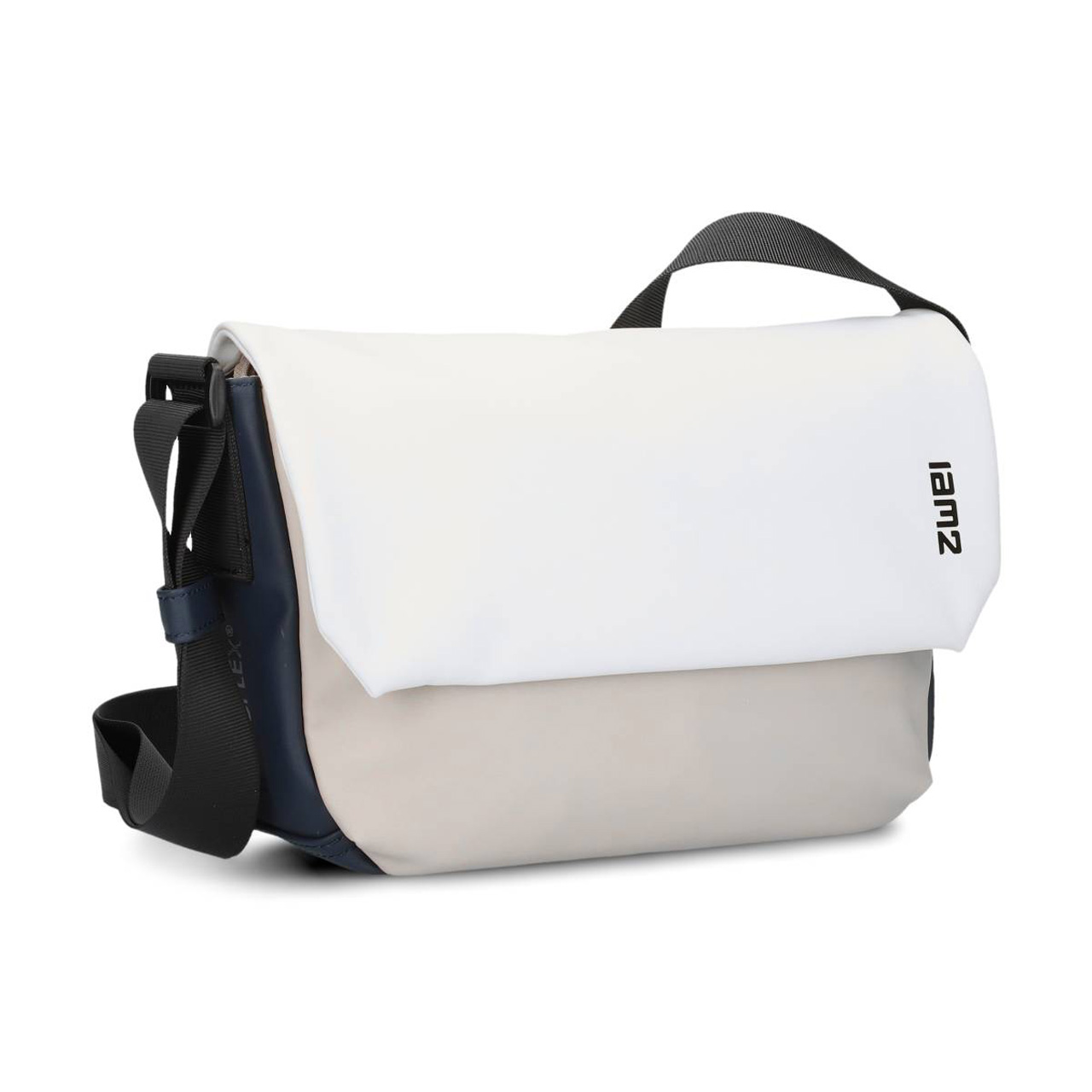 ZWEI Tasche Cargo CA60 weiss blau schraeg