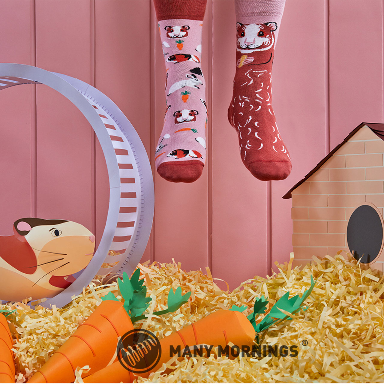 Many Mornings Socken Miss Guinea Pig Style