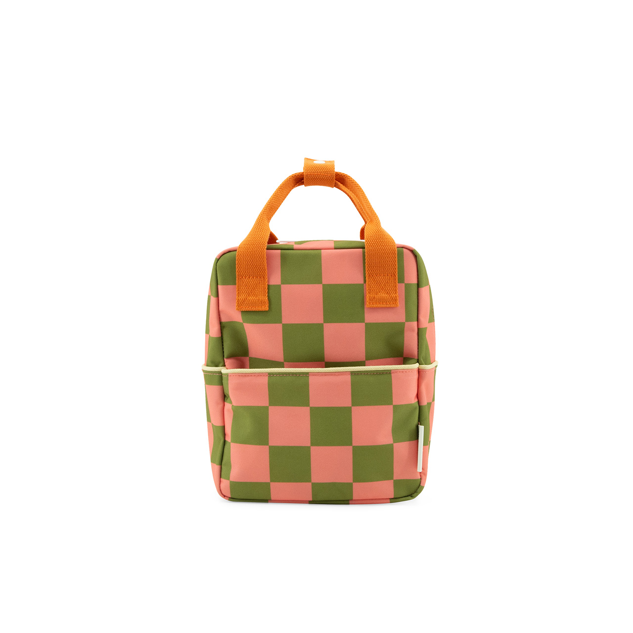 Sticky Lemon Kinder-Rucksack karo grün front
