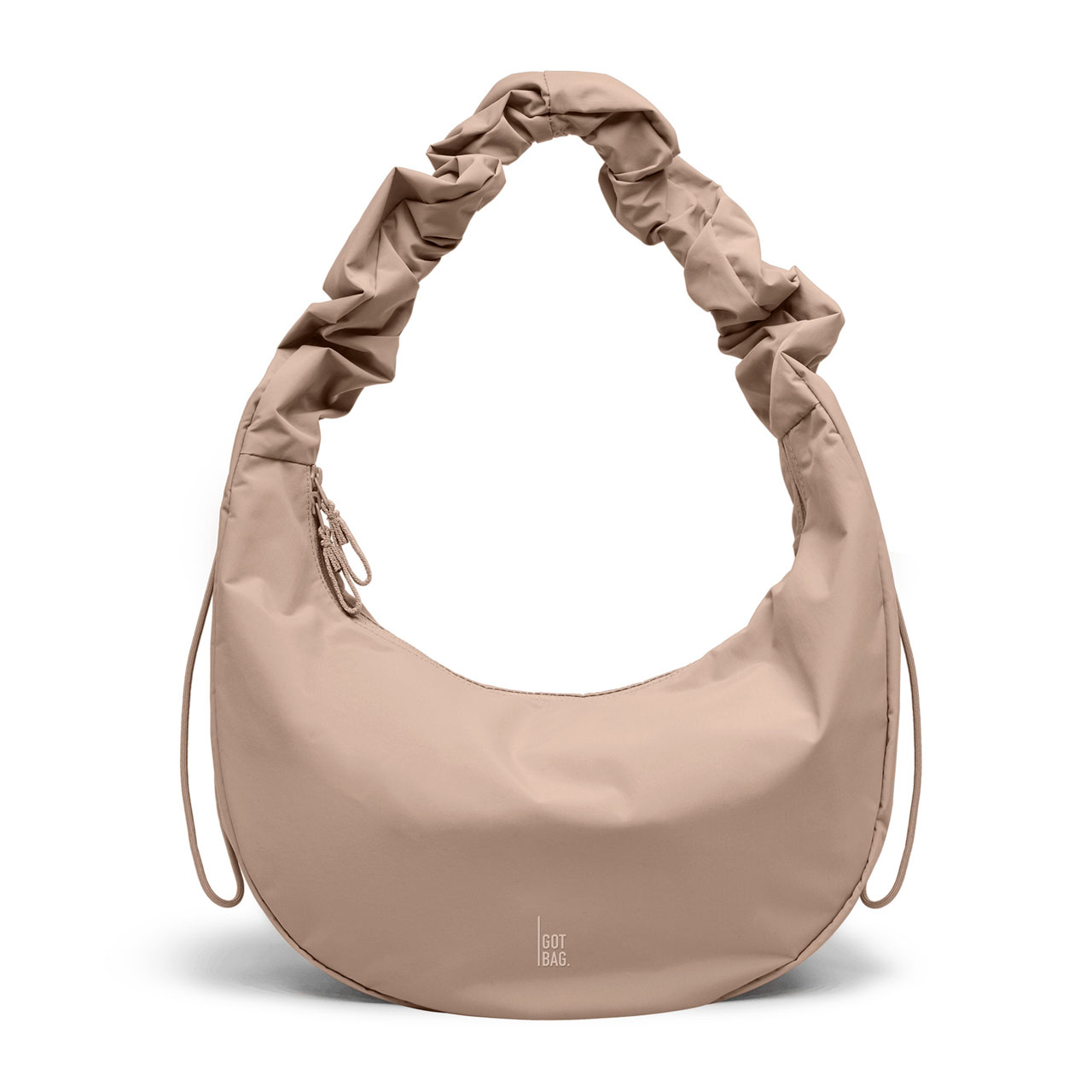 GOT BAG Moon Bag ruffle sandbar mono front