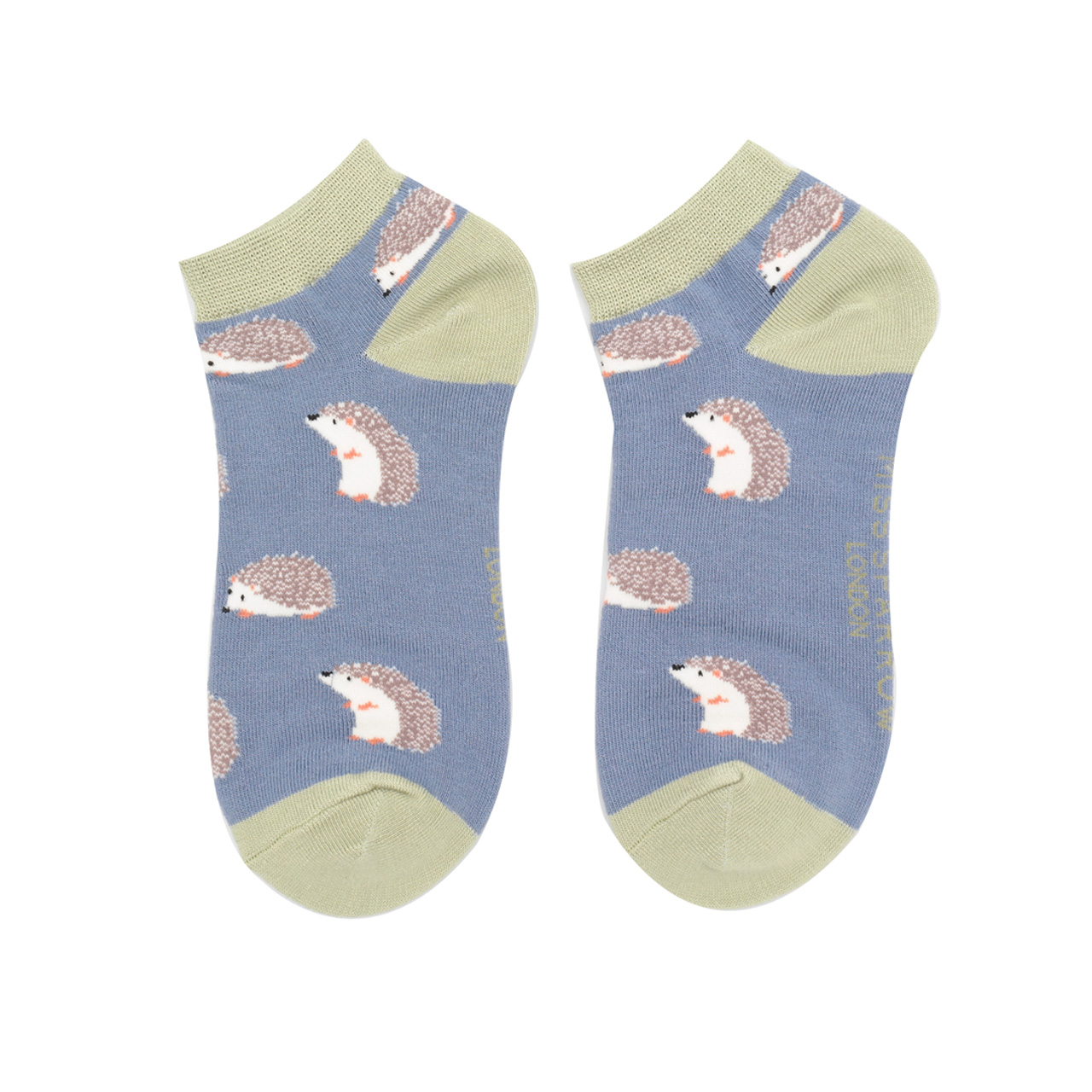 Miss Sparrow Socken low Igel blau