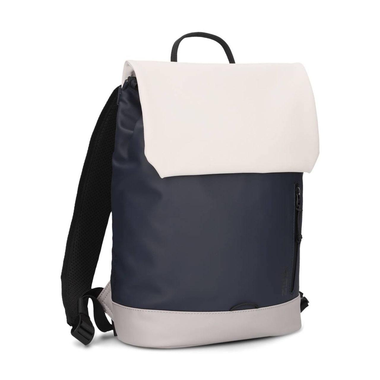 ZWEI Rucksack Cargo CAR130 weiss-blau schraeg