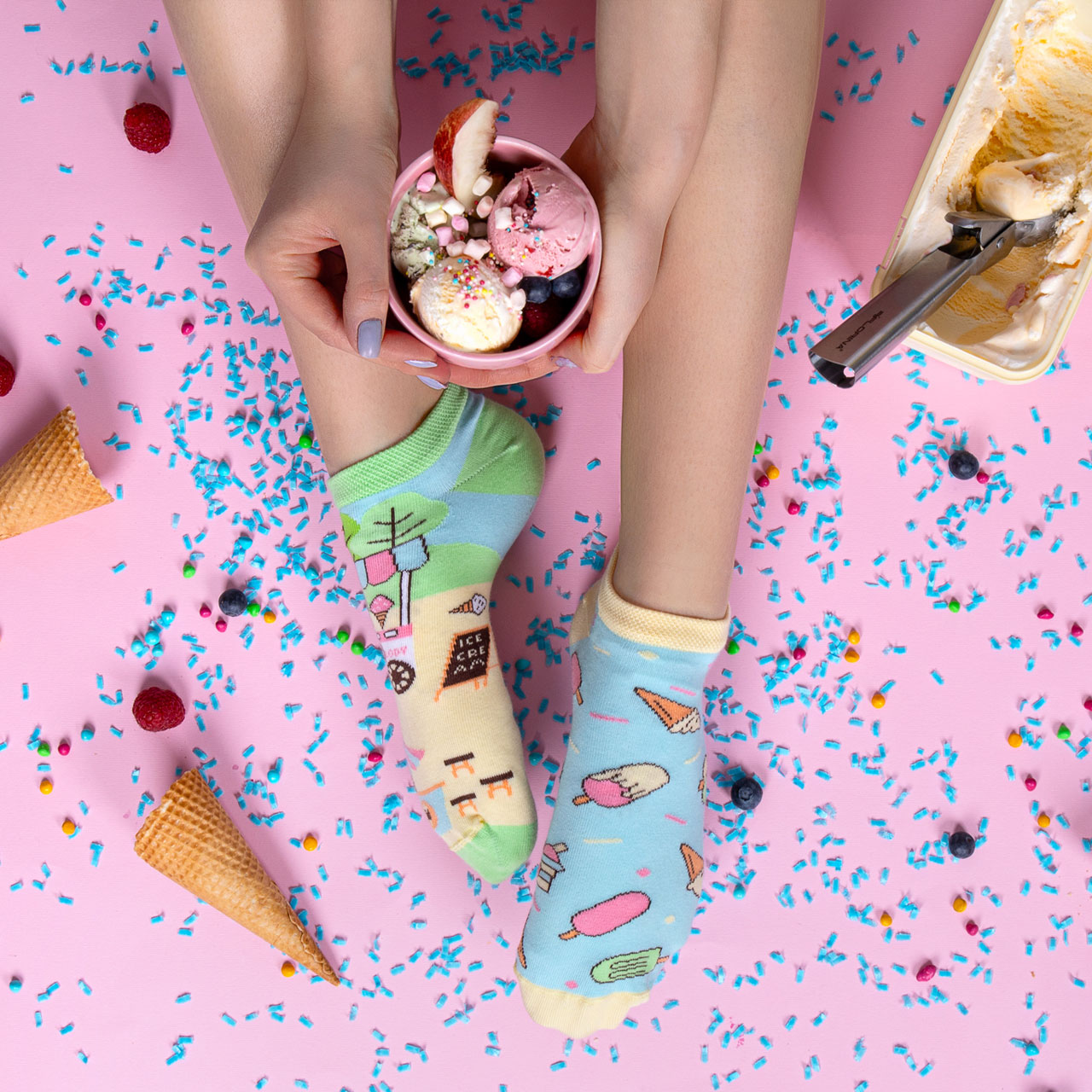 Spox Sox Socken Icecream low Model