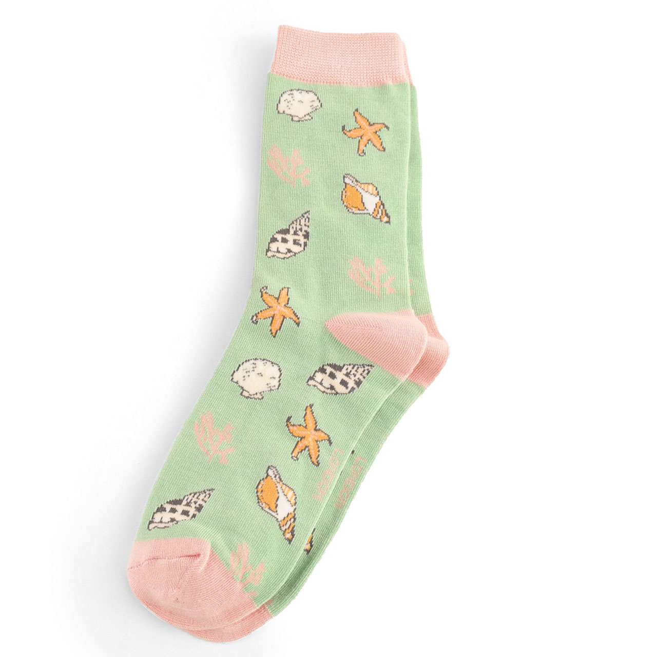 Miss Sparrow Socken Muscheln mint