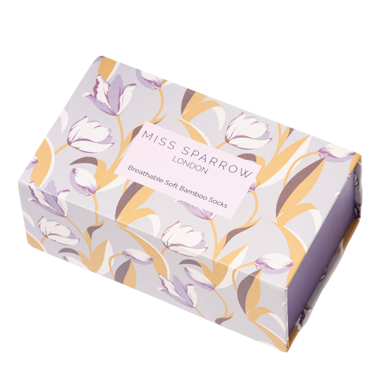 Miss Sparrow Socken Tulpen 3er Set Box