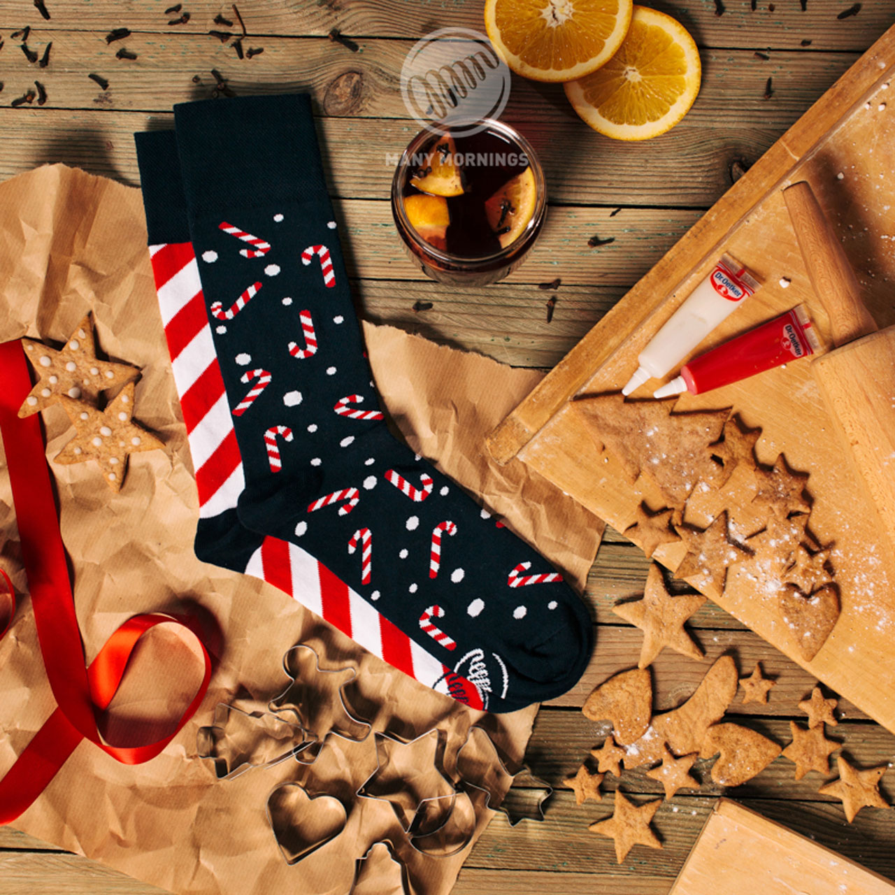 Many Mornings Socken Sweet Xmas Style