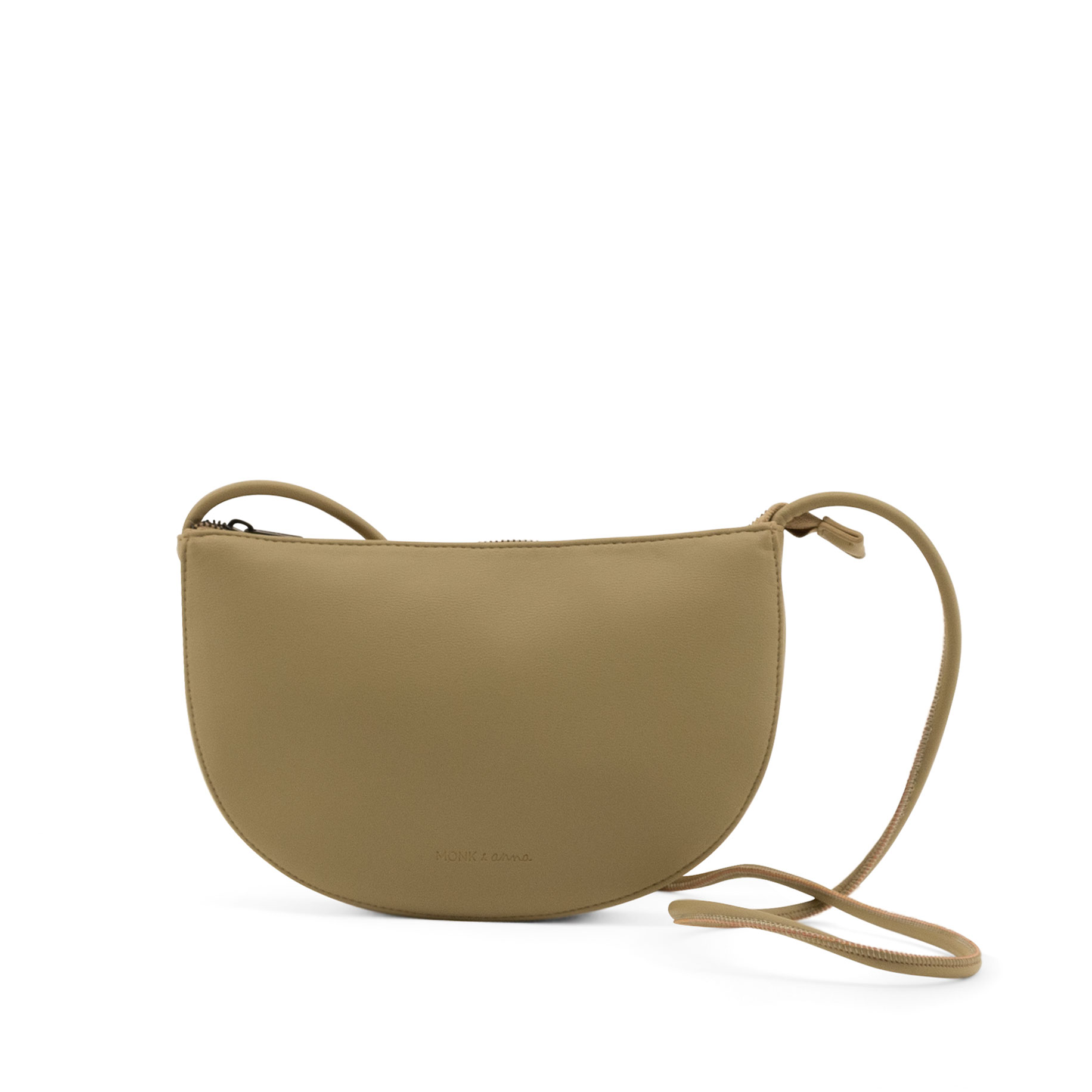 Monk & Anna Tasche Half Moon pistachio front