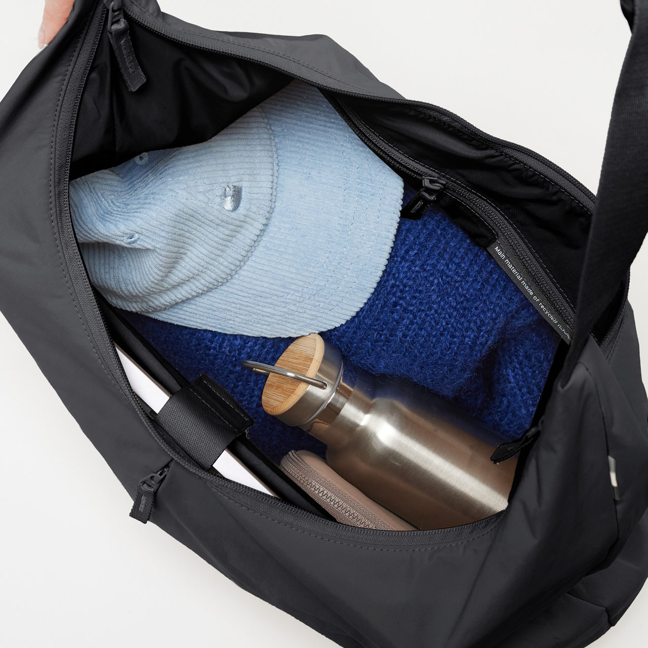 GOT BAG T-shape bag large black mono offen