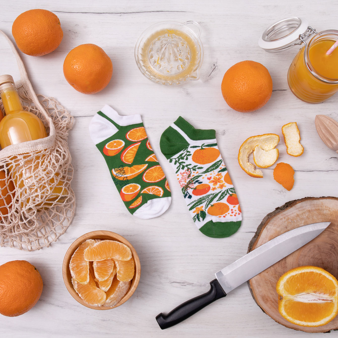 Spox Sox Socken Orangen low Szene