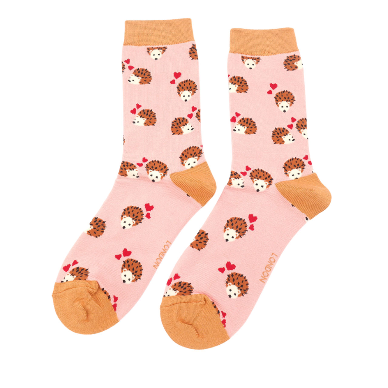 Miss Sparrow Socken Igel + Herzli rosa
