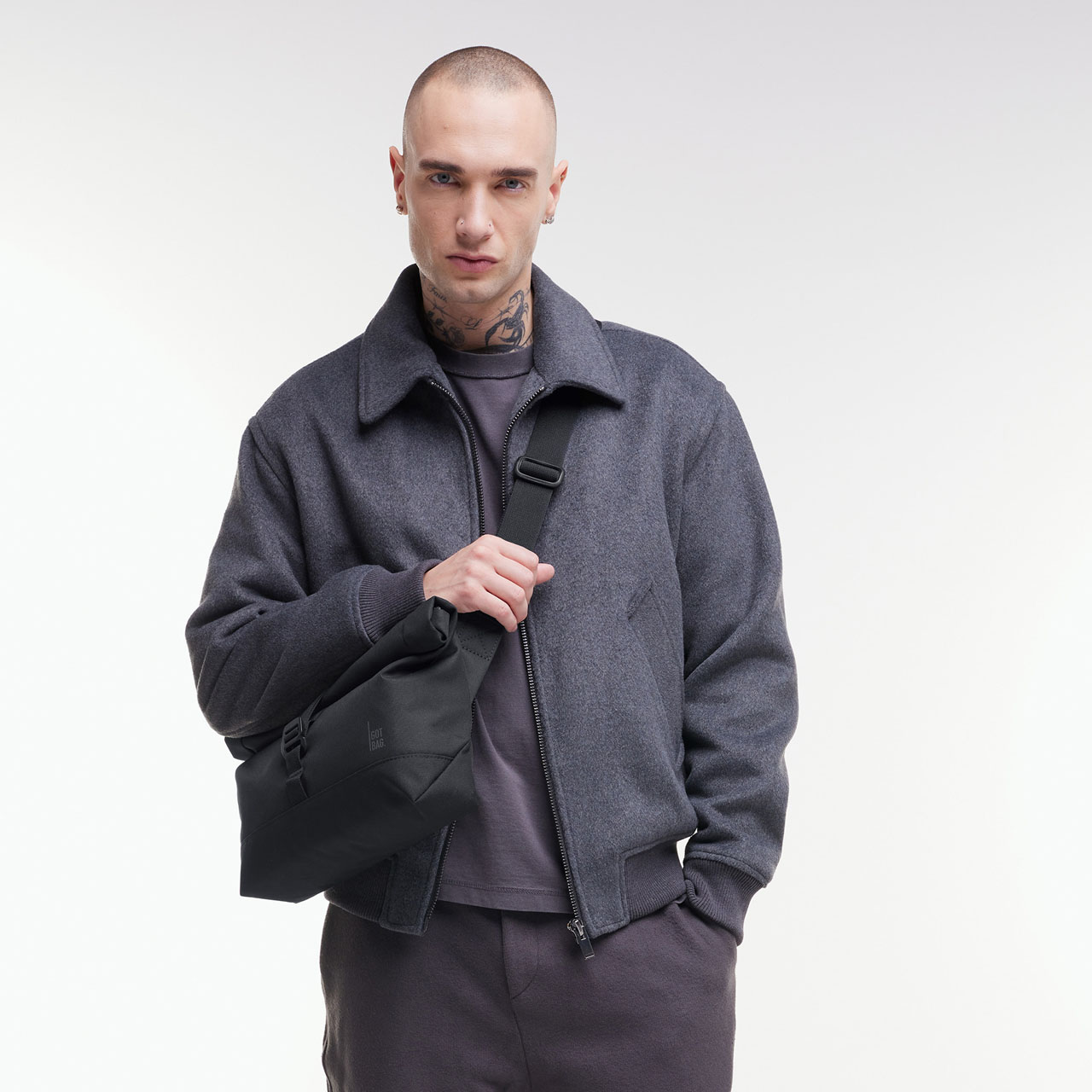 GOT BAG Messenger Bag black mono Model 2