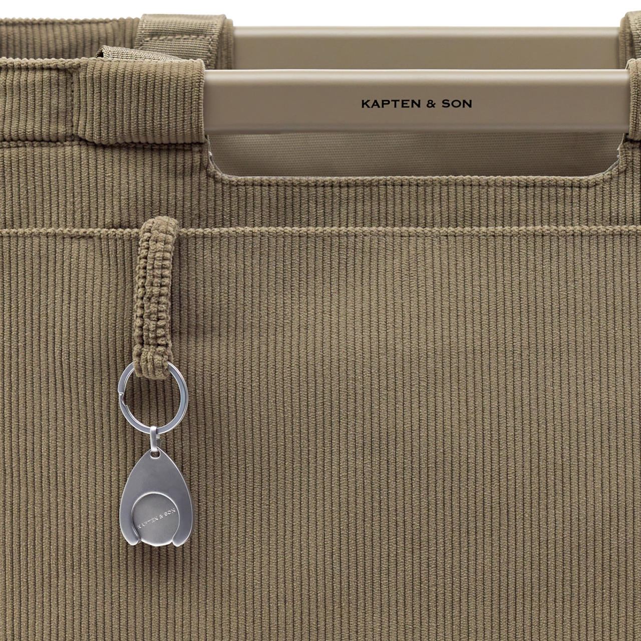 Kapten & Son Shopper Vaasa cord dusty khaki
