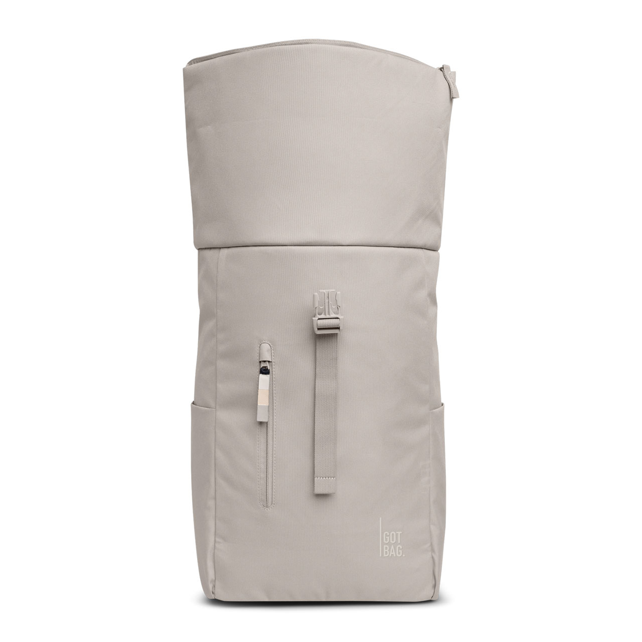 GOT BAG Rolltop easy clam mono front ausgerollt
