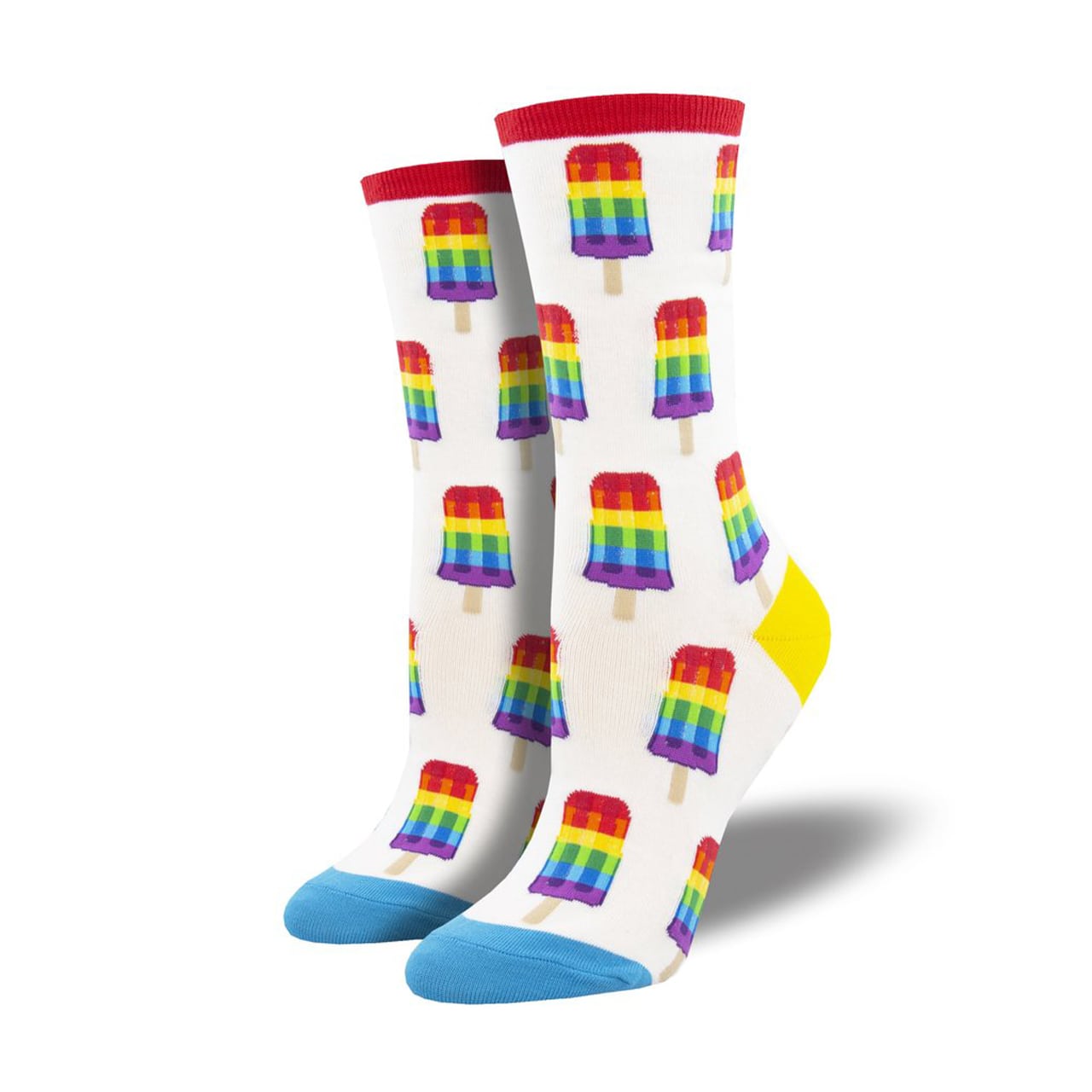 Socksmith Socken Regenbogenglace weiss