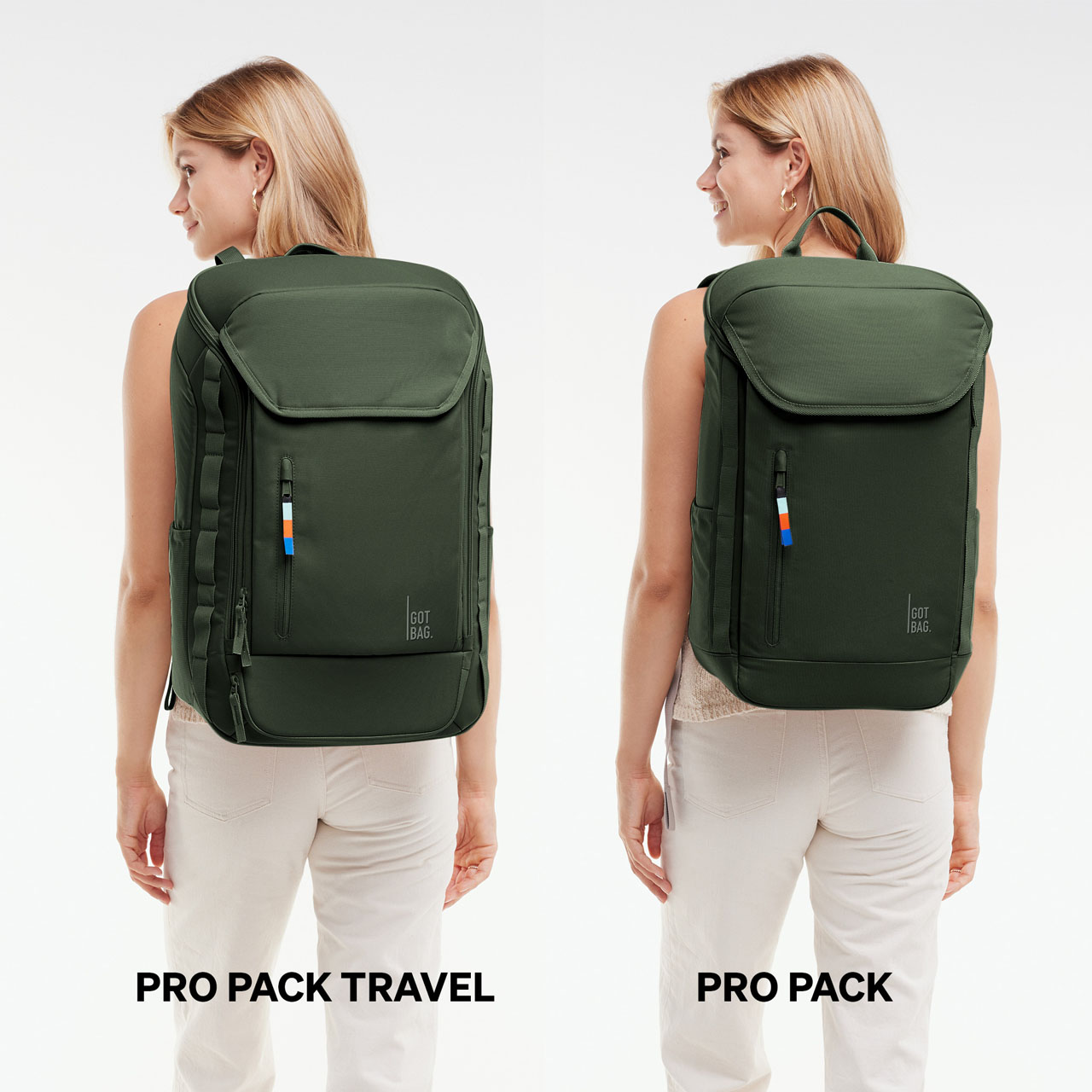 GOT BAG ProPack Travel algae Groessenvergleich