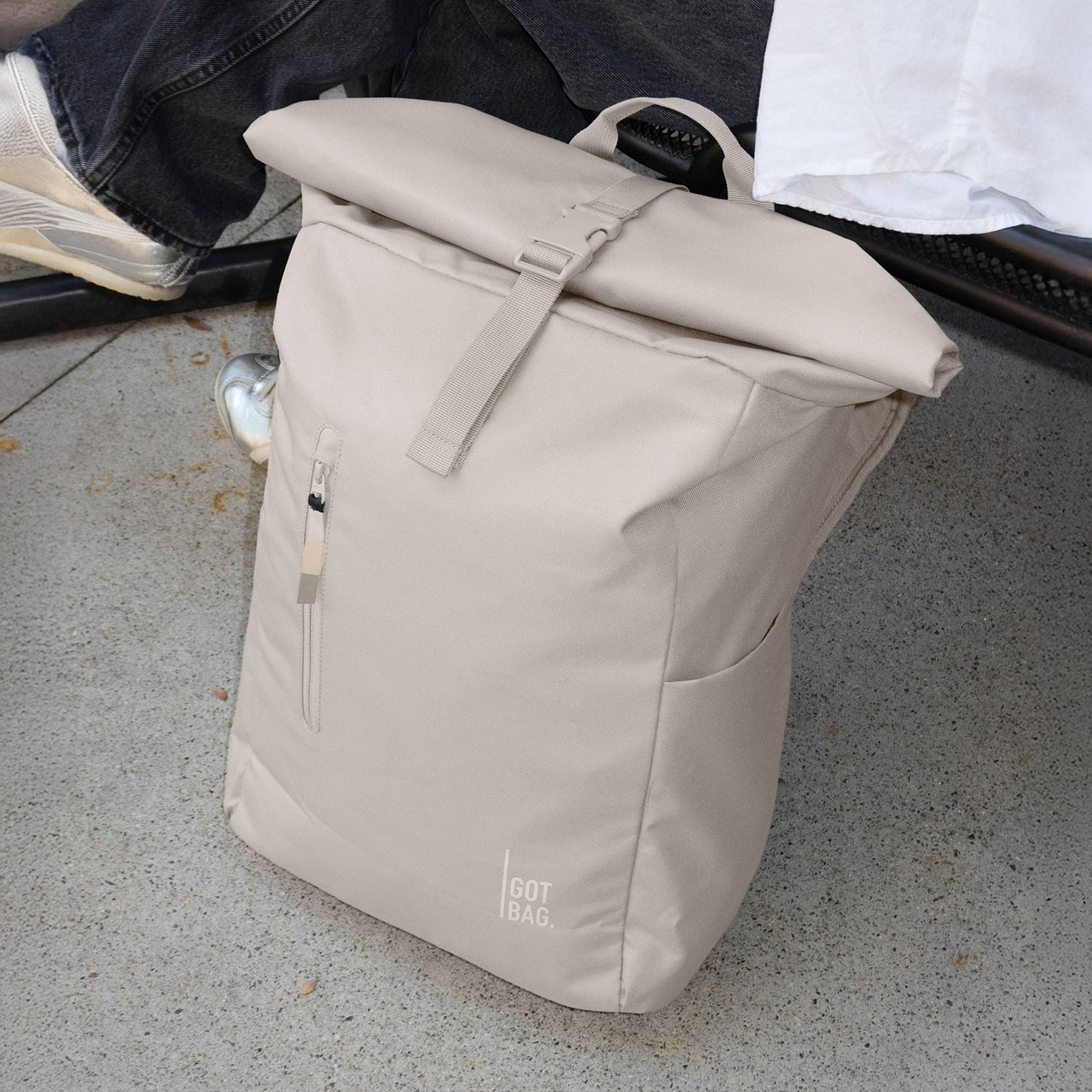 GOT BAG Rolltop easy clam mono Detail