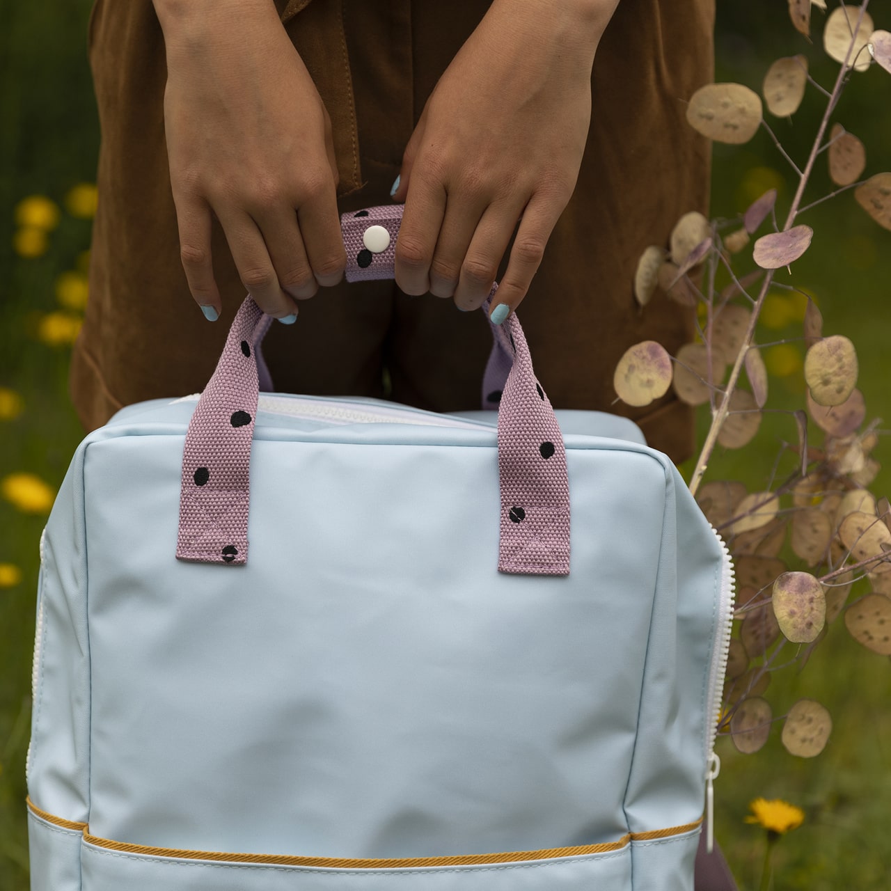 Sticky Lemon Rucksack freckles blau Model