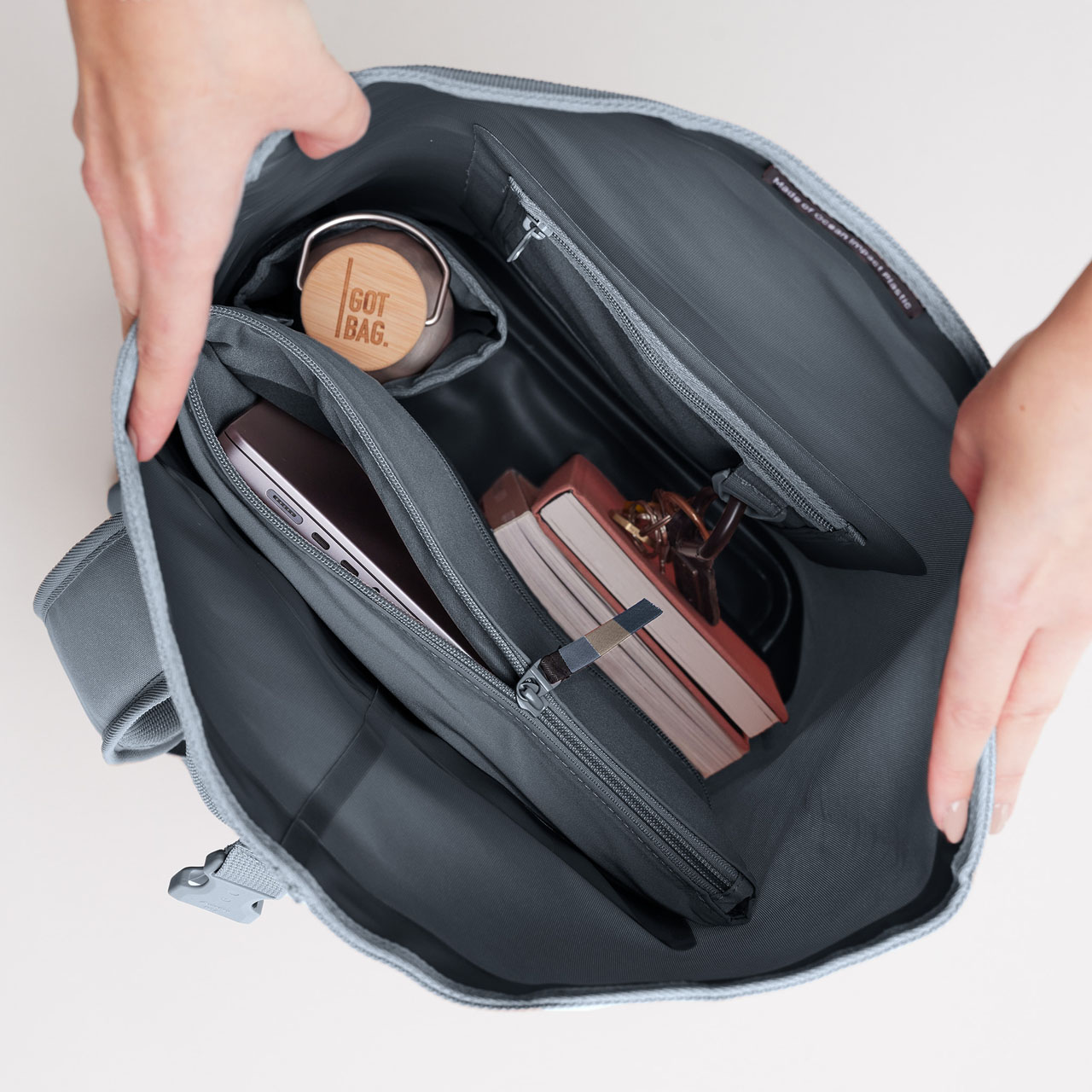 GOT BAG Rolltop lite 2.0 marlin mono offen