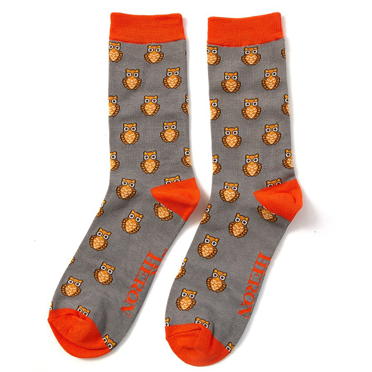 Mr. Heron Socken Eulen 2er Set graues Paar