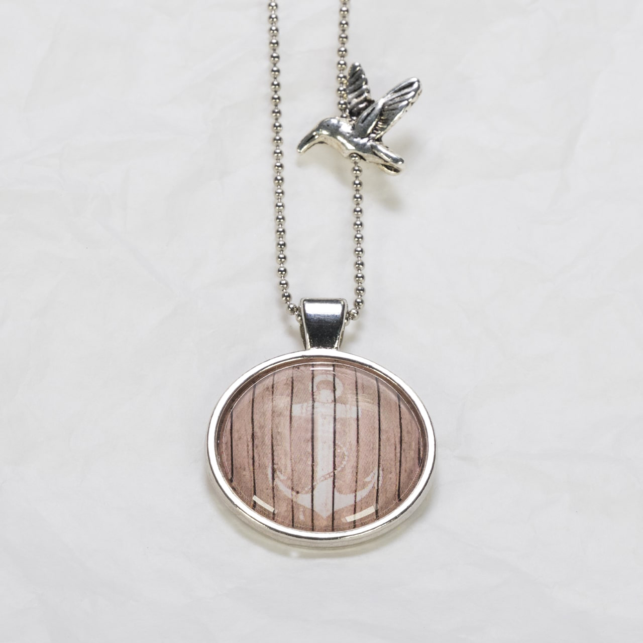 Medaillon-Halskette Anker