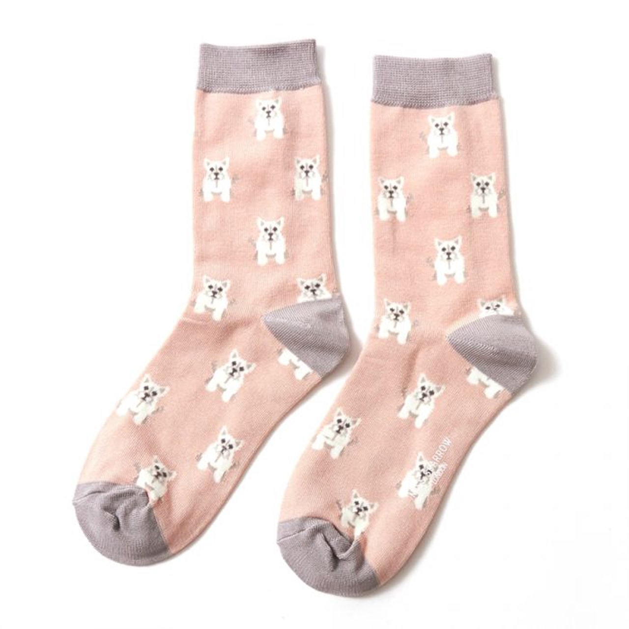 Miss Sparrow Socken Westies rosa