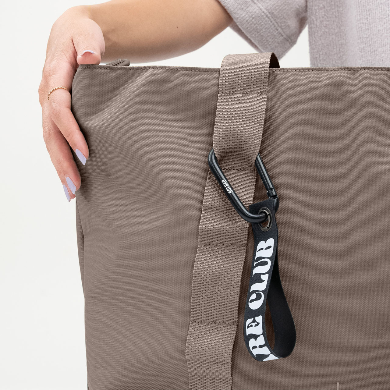 GOT BAG Tote Bag oyster mono Schlaufen