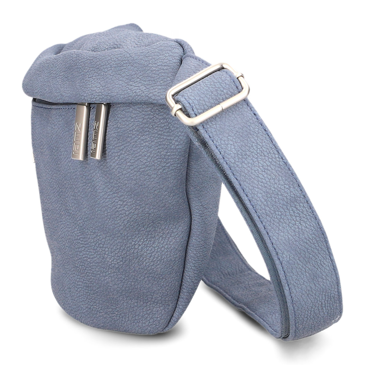 ZWEI Tasche Mademoiselle MH80 nubuk sky Seite rechts