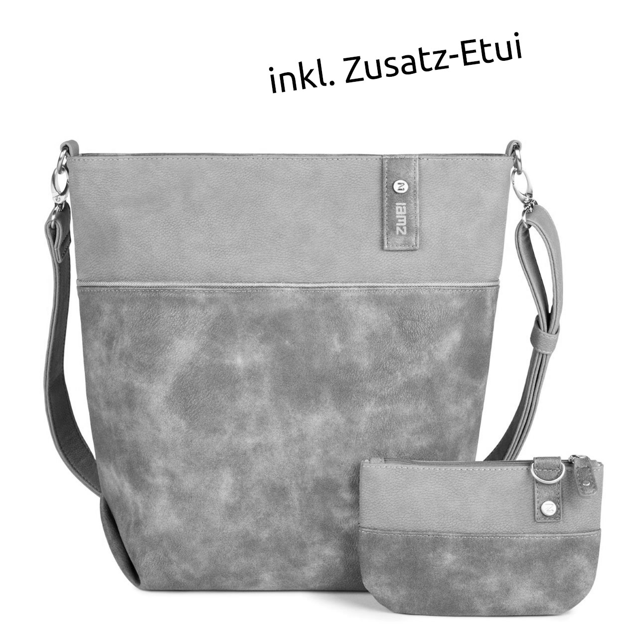 ZWEI Tasche Jana J12 velours ash inkl. Etui
