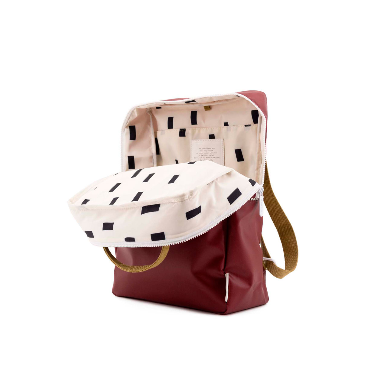 Sticky Lemon Rucksack uni rot offen